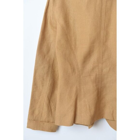 Vintage DKNY Women’s Camel 100% Linen Blazer Jacket Size 8 - Picture 11 of 16